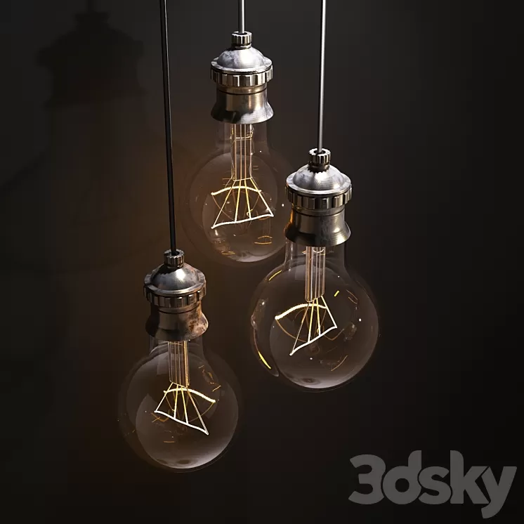 Vintage Lamps 3D Model Vintage Lamps 3D Model