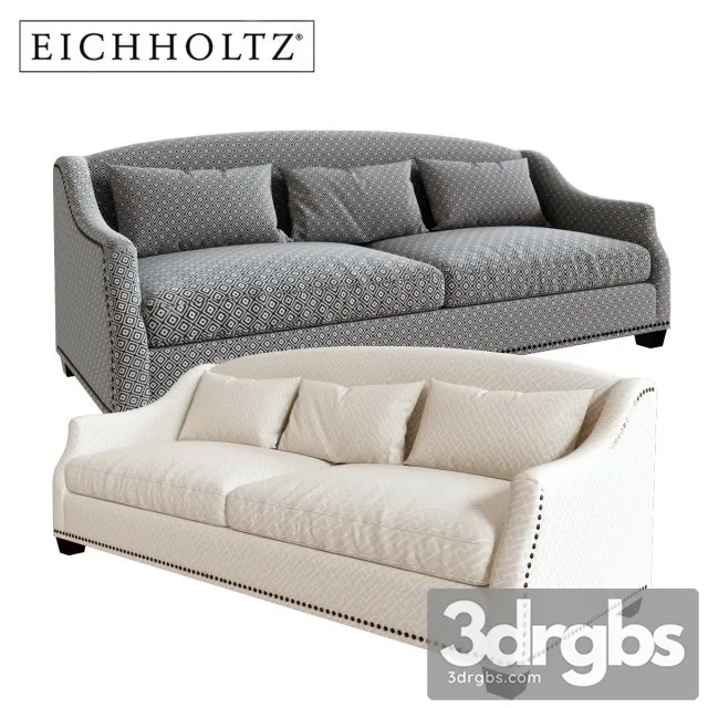 Vintage Langford Sofa 3D Model Download