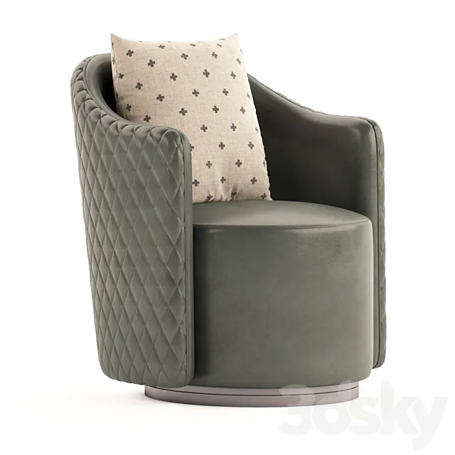 Vintage Lounge Armchair 3D Model