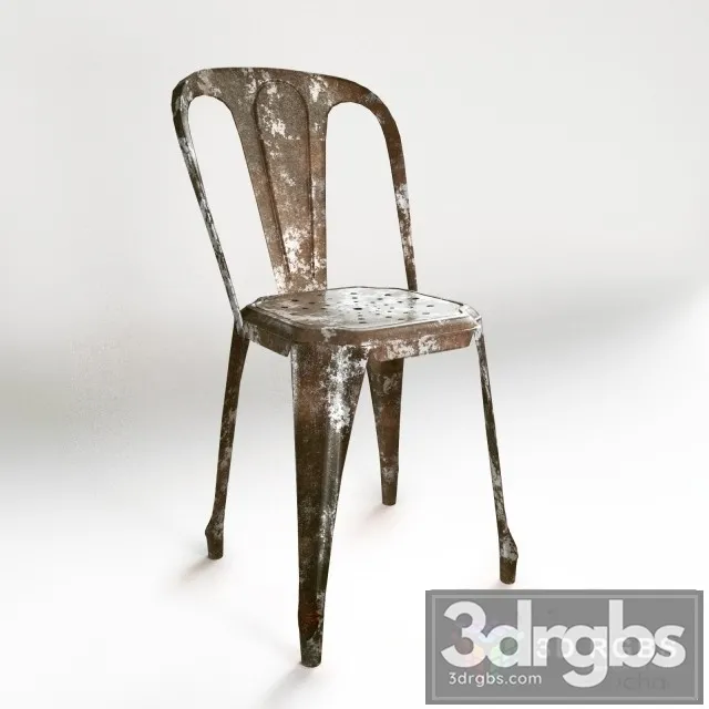 Vintage Metal Chair 3D Model Download Vintage Metal Chair 3D Model Download