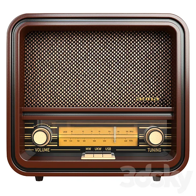 Vintage radio 3D Model