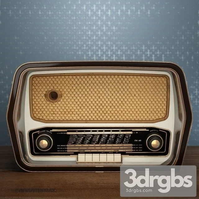 Vintage Radio 3D Model Download