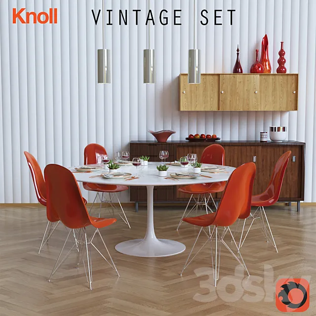 Vintage set 3D Model Vintage set 3D Model