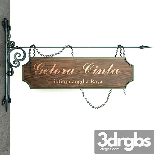 Vintage Signage 003 3D Model Download Vintage Signage 003 3D Model Download