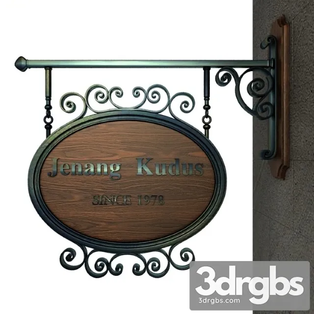 Vintage Signage 008 3D Model Download Vintage Signage 008 3D Model Download