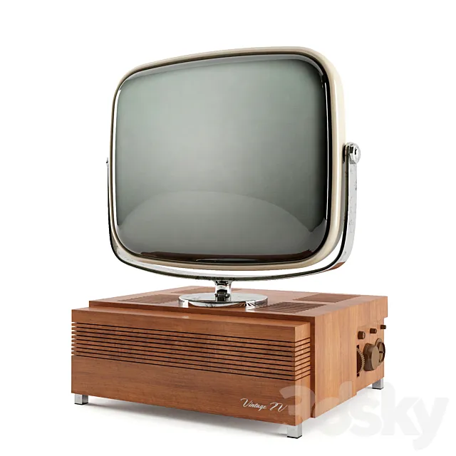 Vintage TV 3D Model