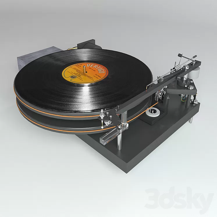 Vinyl player 47 Laboratory 4724 Koma 3D Model