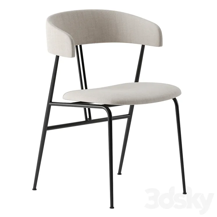 Violin chair by Gubi 3D Model Free Download