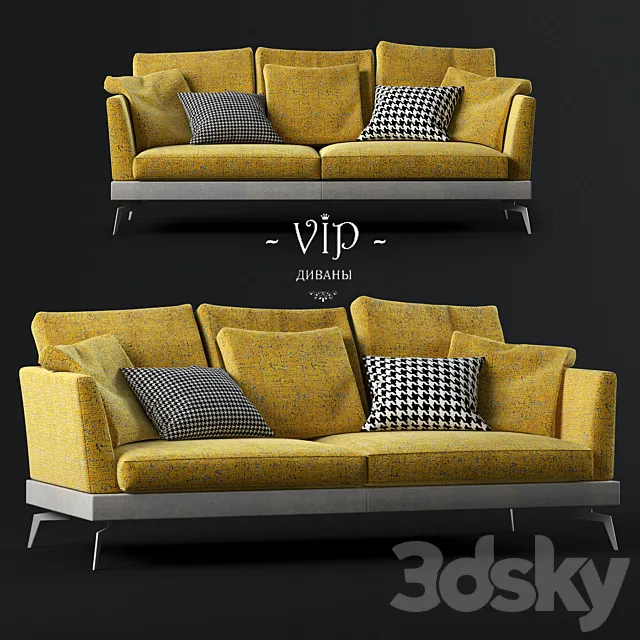 Vip sofas – Skyline modern composite two-seater sofa 3DModel Vip sofas – Skyline modern composite two-seater sofa 3DModel