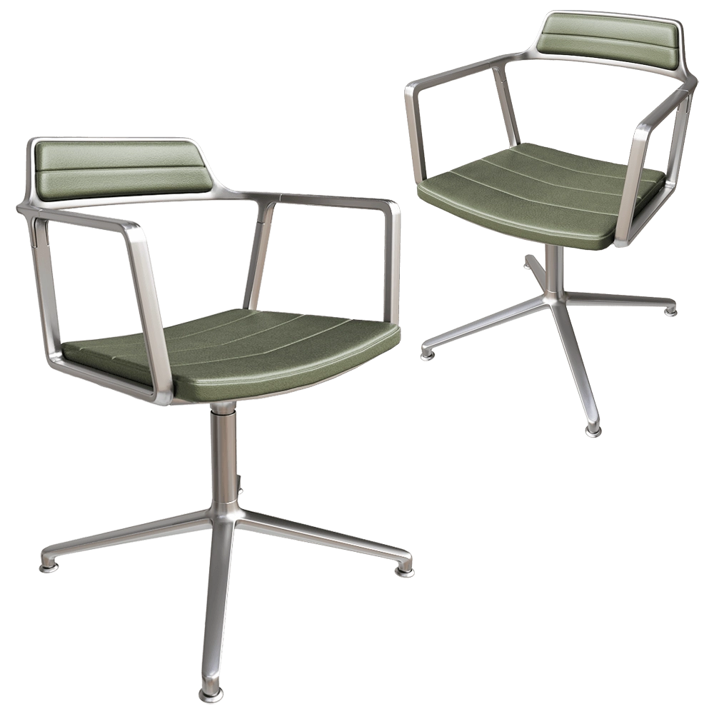 Vipp – Green swivel chair 3D Model Vipp – Green swivel chair 3D Model