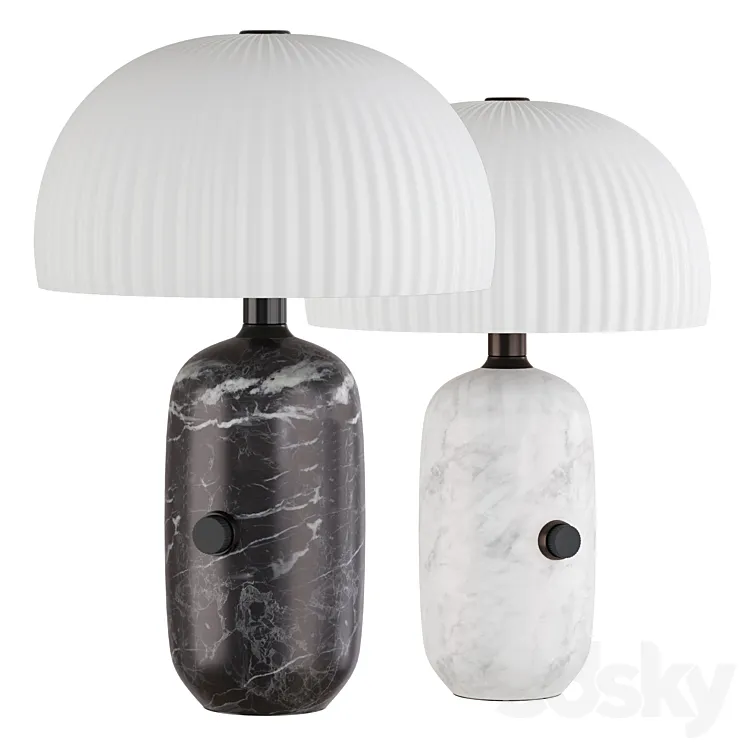 Vipp SCULPTURE | LED Marble Table Lamp 3D Model Free Download