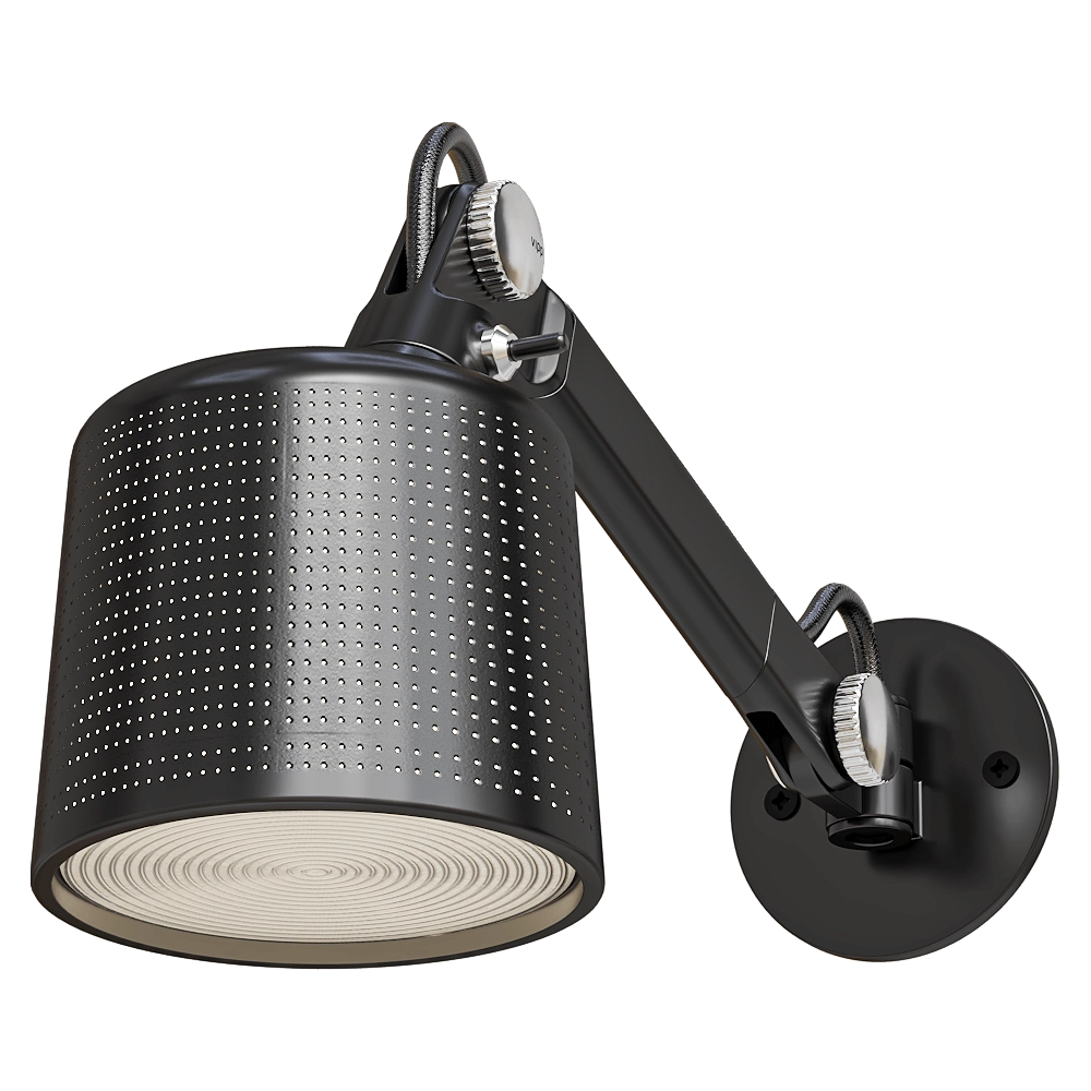 Vipp – Wall lamp WALL LAMP SMALL BLACK 3D Model Vipp – Wall lamp WALL LAMP SMALL BLACK 3D Model