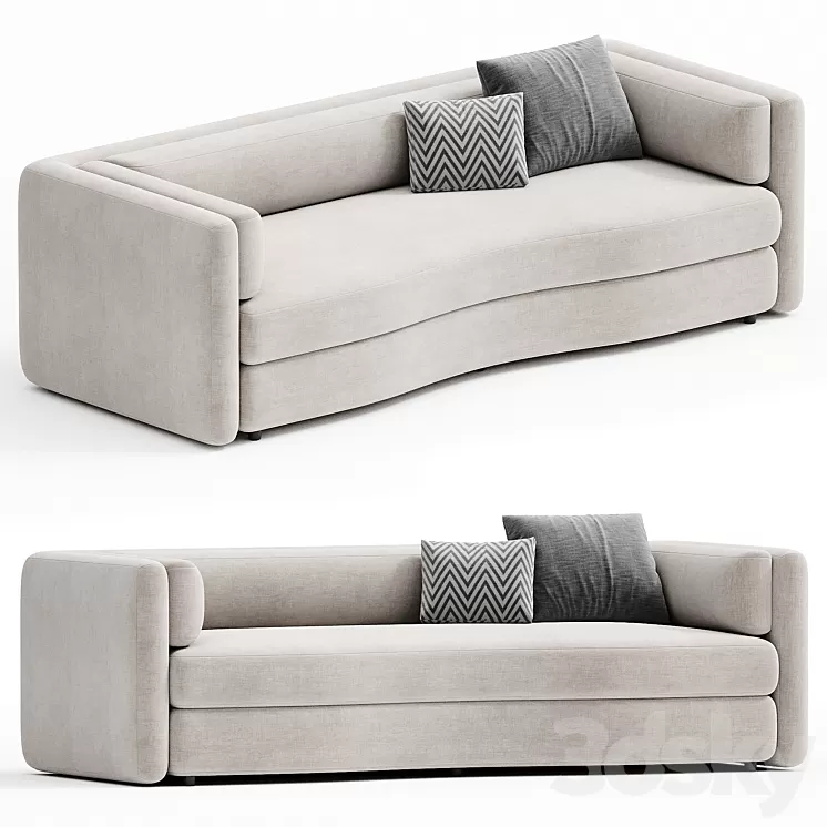 Virgule Sofa 3D Model Free Download