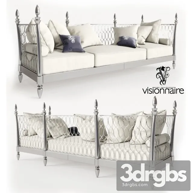Visconti Sofa 01 3D Model Download