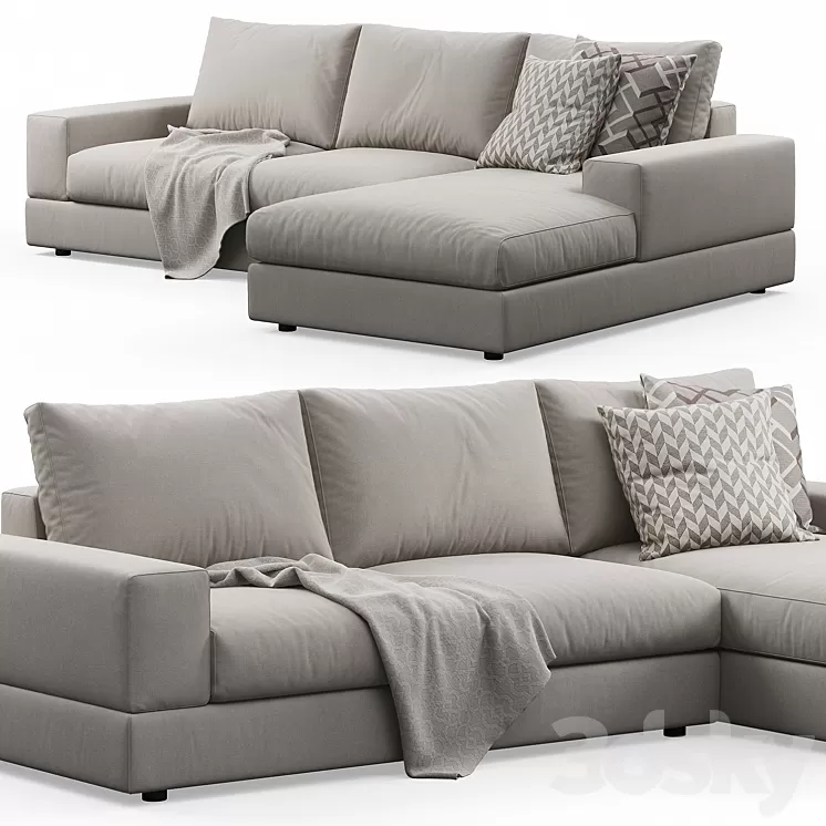 Vision Corner Sofa by Doimo Salotti 3D Model