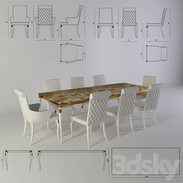 Visionnaire _ Esmeralda 3DModel Visionnaire _ Esmeralda 3DModel