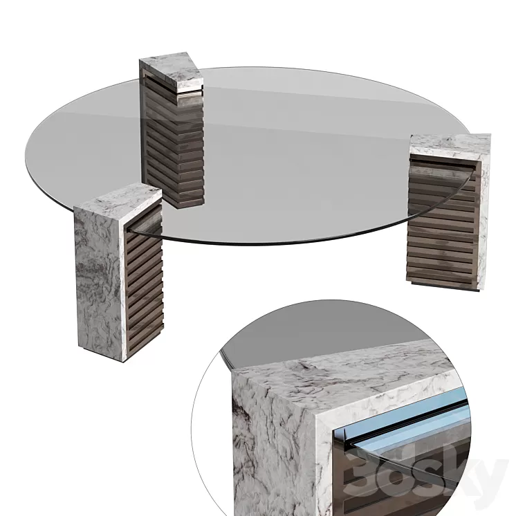 Visionnaire Admeto Low table 3D Model Visionnaire Admeto Low table 3D Model