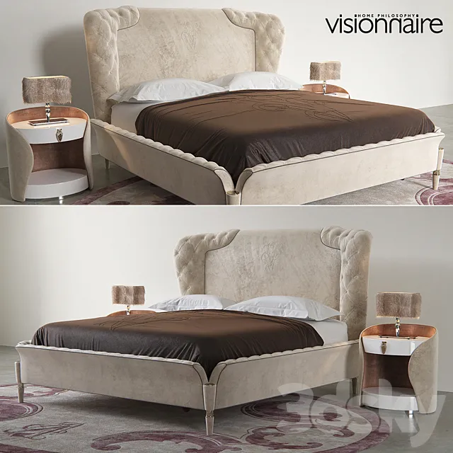 Visionnaire Alice Bed set 3D Model