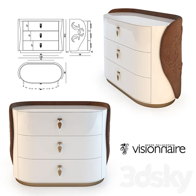 Visionnaire Alice Chest of drawers 3DModel