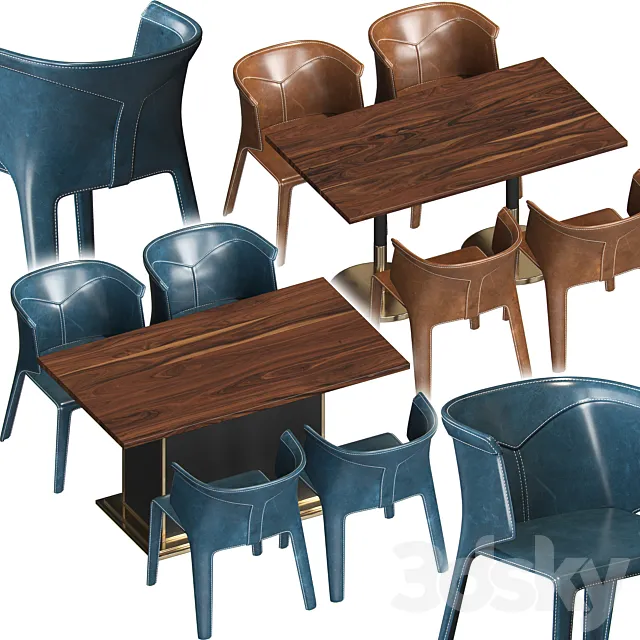 Visionnaire Anastasia Chairs and Tables 3DModel Visionnaire Anastasia Chairs and Tables 3DModel