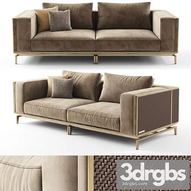 Visionnaire backstage 2 seater sofa 2 3D Model Download