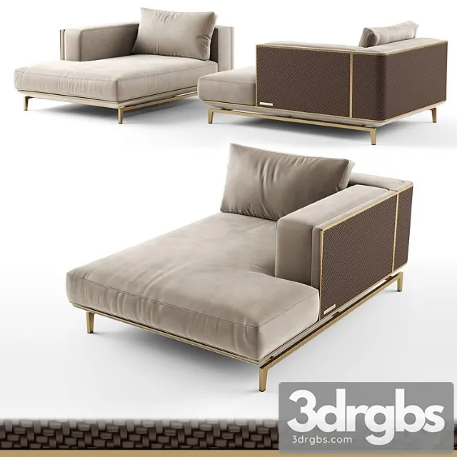 Visionnaire Backstage Chaise Longue 3D Model Download