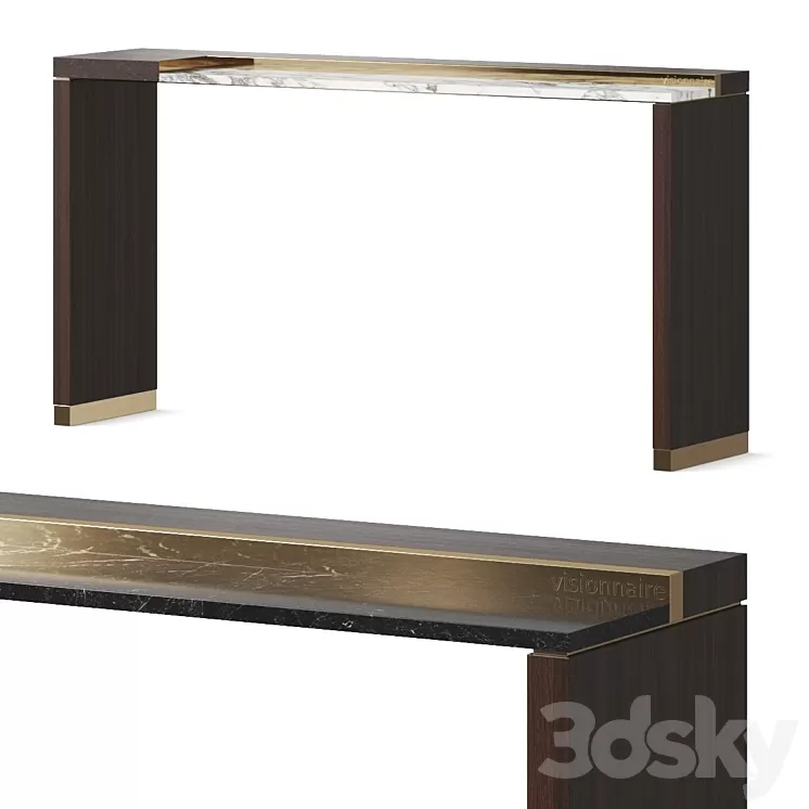 Visionnaire Barbican Console Table 3D Model Visionnaire Barbican Console Table 3D Model
