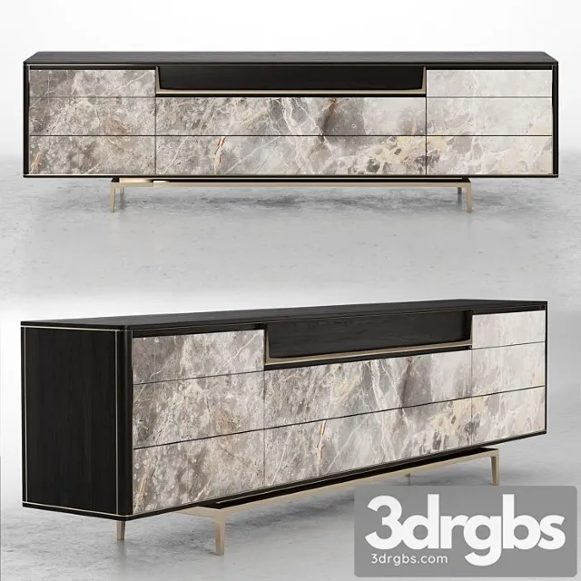 Visionnaire barney lacquered sideboard 2 3D Model Download