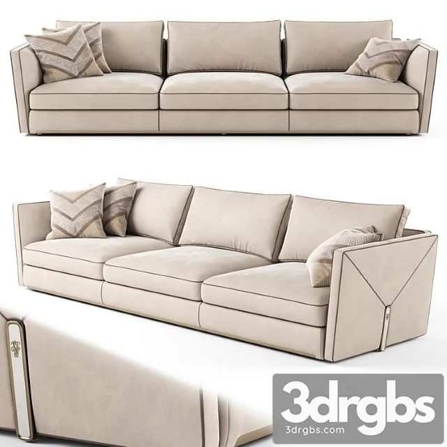 Visionnaire bastian 3 seater sofa 02 2 3D Model Download