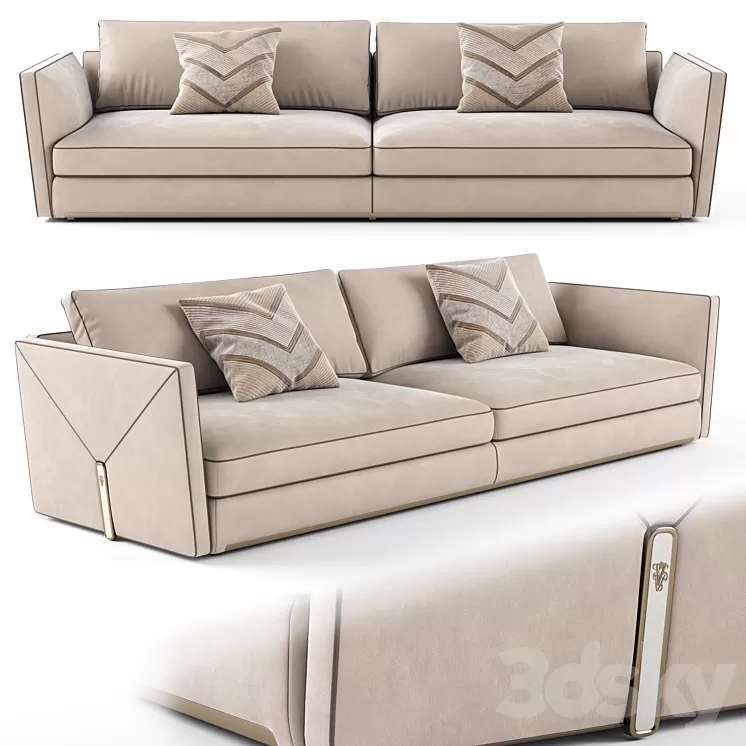 Visionnaire Bastian 3 seater sofa_01 3D Model