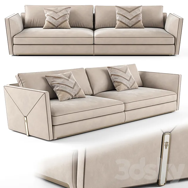 Visionnaire Bastian 3 seater sofa_01 3DModel Visionnaire Bastian 3 seater sofa_01 3DModel
