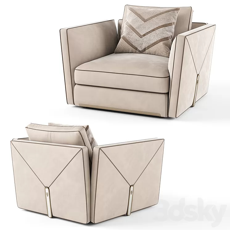 Visionnaire Bastian Armchair 3D Model