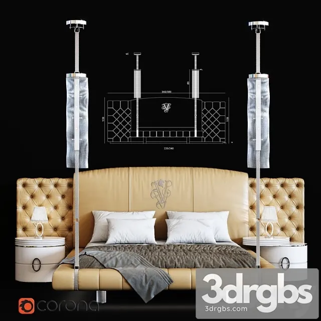 Visionnaire Beauforts Letto 2 3D Model Download