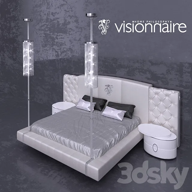 Visionnaire Beauforts Letto-bed Ipe Cavalli 3DModel