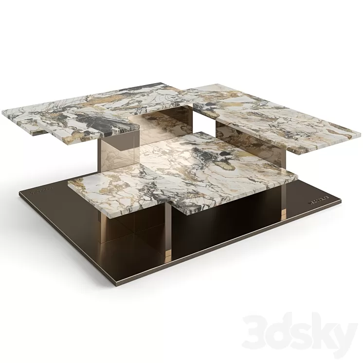 Visionnaire Building coffee table 3D Model Free Download