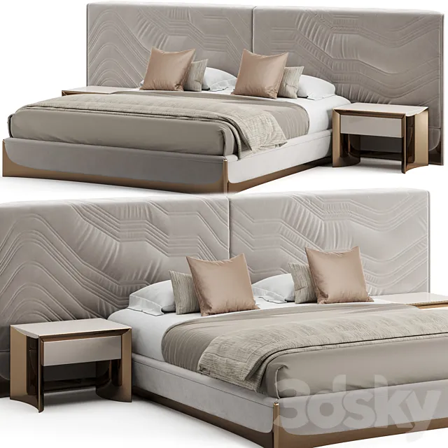 Visionnaire Ca’Foscari Bed 3DModel Visionnaire Ca’Foscari Bed 3DModel