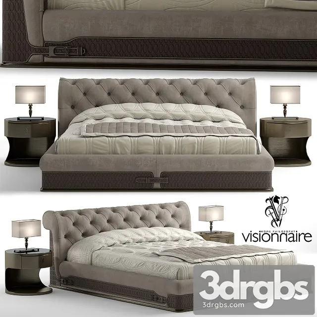 Visionnaire Chester Laurence Bed 3D Model Download