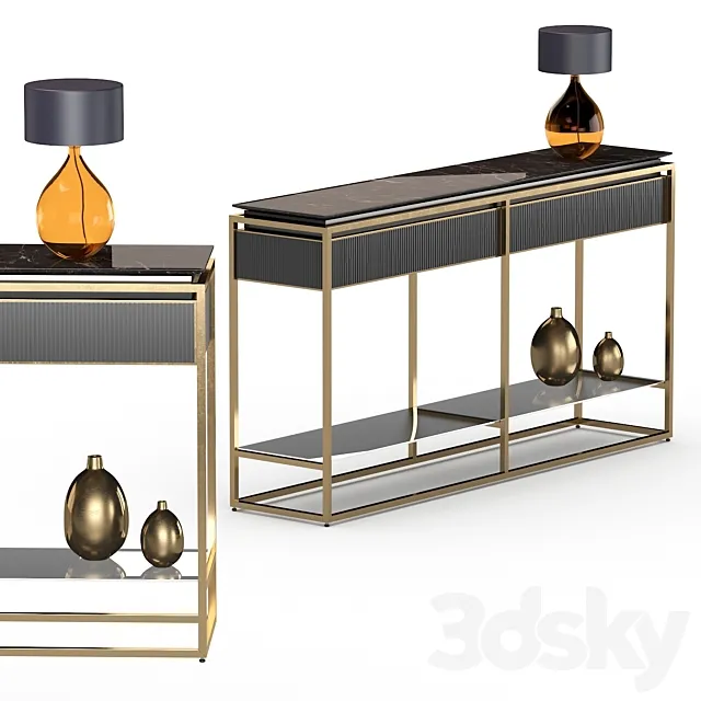 Visionnaire Consoles Banner 3DModel