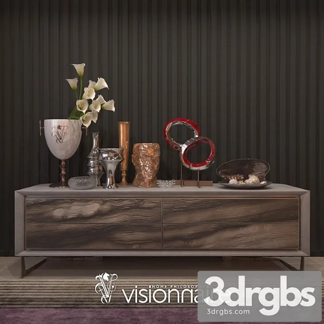 Visionnaire decor set 2 3D Model Download