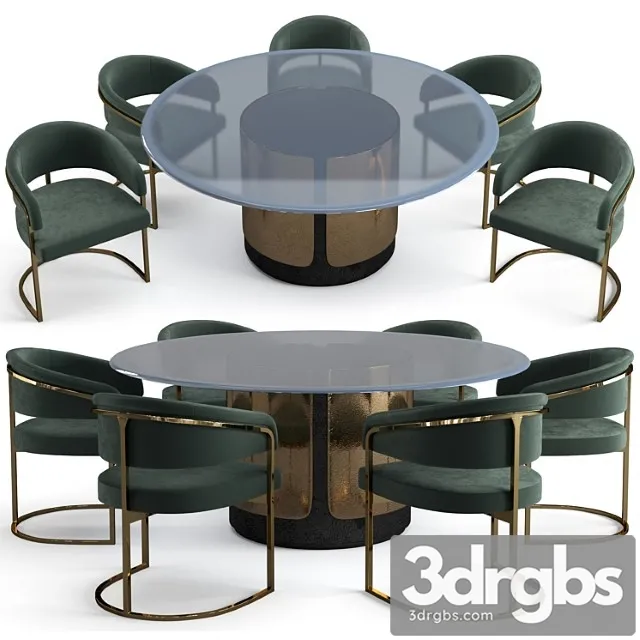 Visionnaire Dining Set 3D Model Download