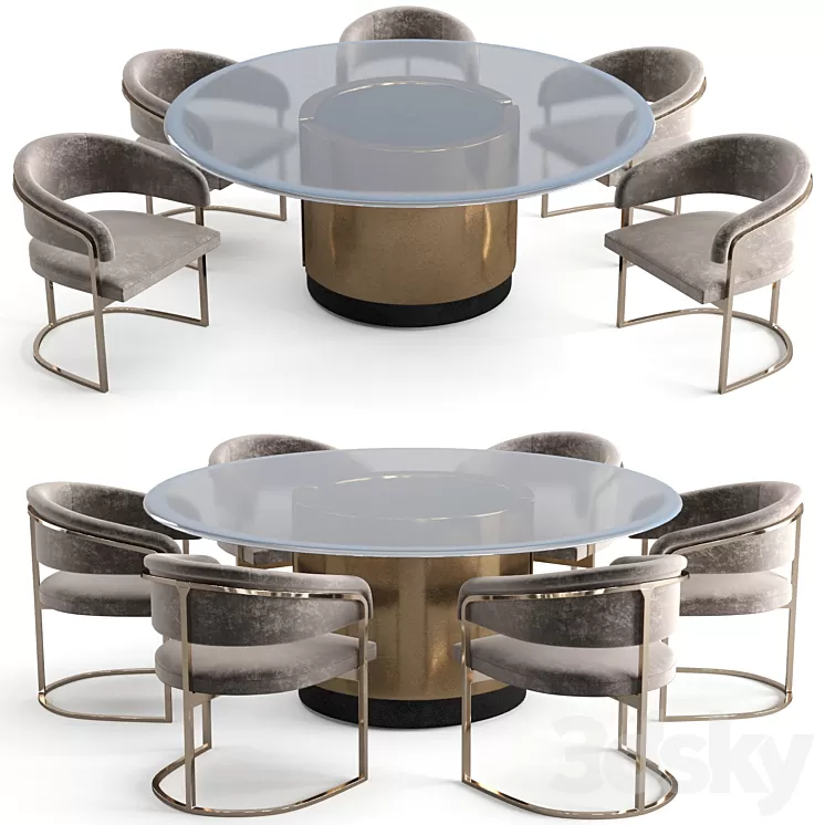 Visionnaire dining set 3D Model