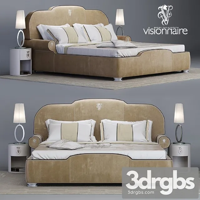Visionnaire – diplomate bed 2 3D Model Download
