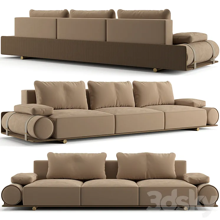 Visionnaire Donovan roll sofa 302 cm 3D Model Free Download Visionnaire Donovan roll sofa 302 cm 3D Model Free Download