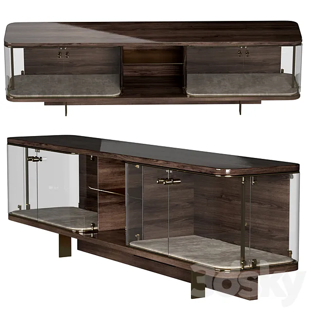 Visionnaire Dorinda Low unit 3DModel Visionnaire Dorinda Low unit 3DModel