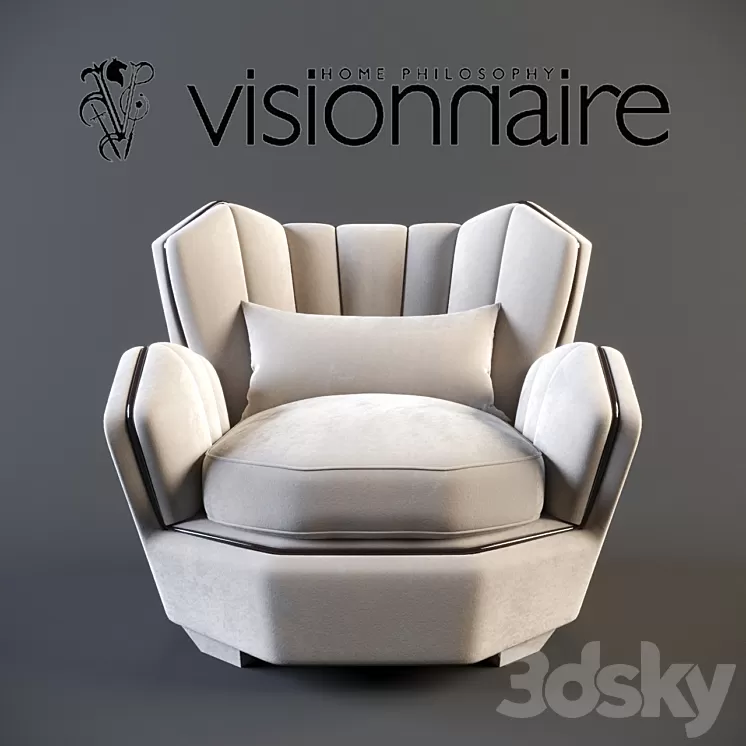 Visionnaire Hemingway armchair 3D Model