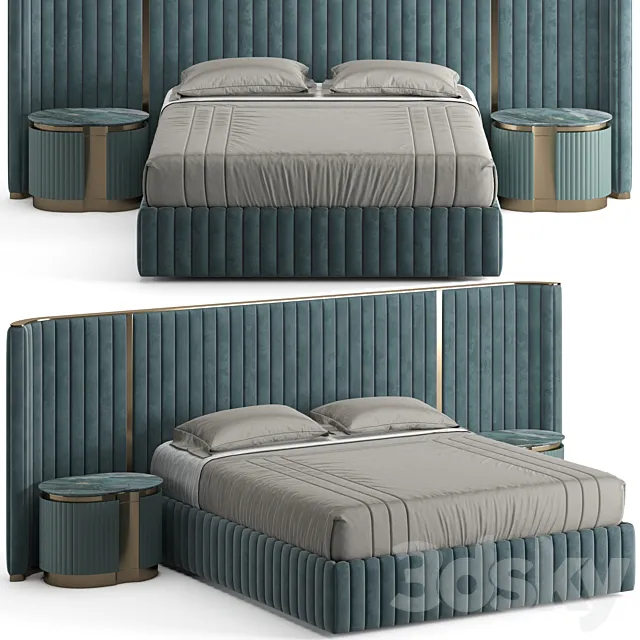 Visionnaire Leonardo Bed 3D Model Visionnaire Leonardo Bed 3D Model