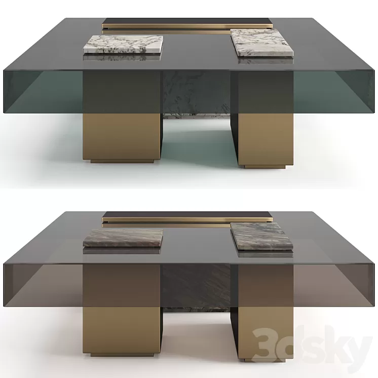 Visionnaire Marty coffee table 3D Model Free Download
