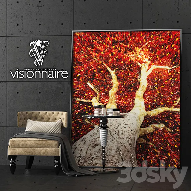 Visionnaire Monroe set 3D Model