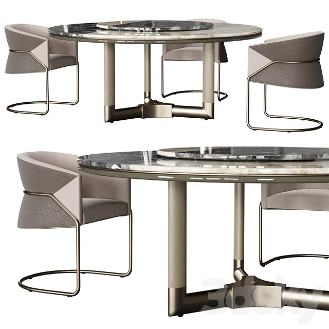 Visionnaire Morgan Bonnie set 3DModel Visionnaire Morgan Bonnie set 3DModel