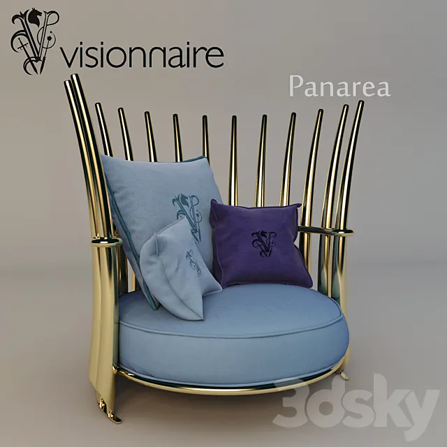 Visionnaire Panarea armchair 3D Model Visionnaire Panarea armchair 3D Model